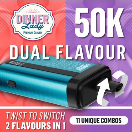 Dinner Lady ROW 50K - Frozen Strawberry & Frozen Watermelon - Skullvaping