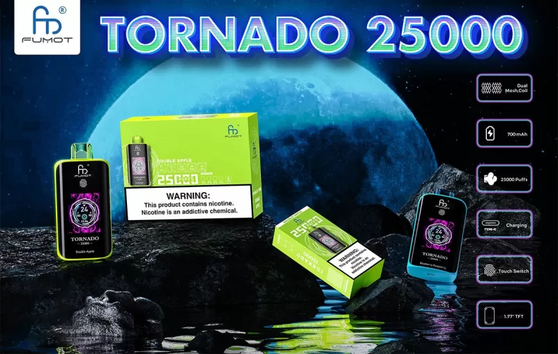 Fumot Randm Tornado 25000 Puff Rechargeable Disposable Kit (Touch Switch) - Image 3