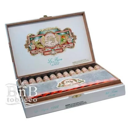 My Father Le Bijou 1922 - Product#Churchill (7.0" x 50)>Grand Robusto (5.625" x 55)>Petit Robusto (4.5" x 50)>Toro (6.0" x 52)>Torpedo (6.0" x 52)~Packaging#Box of 23>5 Pack