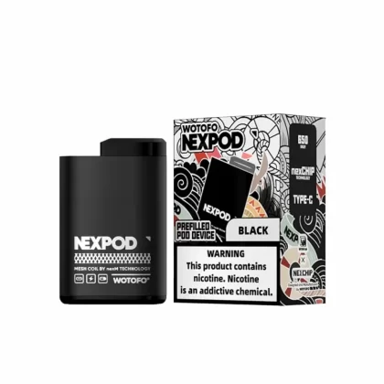 nexPOD Anodized 650mAh Vape Battery - Black, Silver; Black, Blue