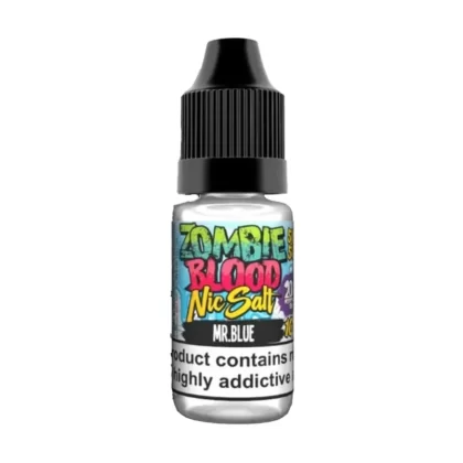 Zombie Blood Mr Blue Nic Salt Vape Juice - 10 Pack - Strength 20mg