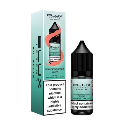 KIWI PASSIONFRUIT GUAVA NIC SALT E-LIQUID BY ELUX LEGEND - Nicotine Strength#10mg/ml>20mg/ml