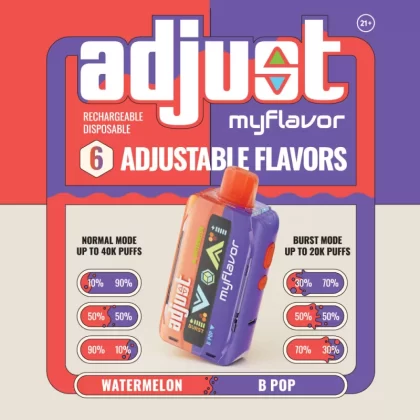 adjust myflavor 40K Disposable Device - 40000 Puffs - Blue Razz Ice
