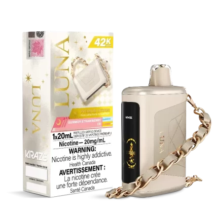 Kraze Luna 42K Summer Strawberry Pineapple and Coconut Ice Disposable Vape