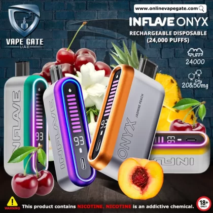 Inflave Onyx Rechargeable Disposable Vape (24,000 Puffs) - Juicy Cherry / 50 mg