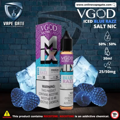 VGOD Iced Blue Razz Salt Nic - 30ml - 50 mg