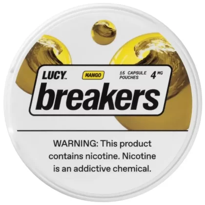 Lucy Breakers Capsule Nicotine Pouches – Mango - Vape Product, Vape Product