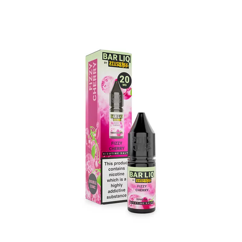 Zeus Juice Bar Liq Fizzy Cherry Nic Salt E-Liquid 10ml - 10mg - Image 3