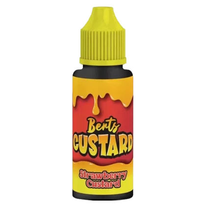STRAWBERRY CUSTARD E LIQUID BY BERT’S CUSTARD 100ML 70VG