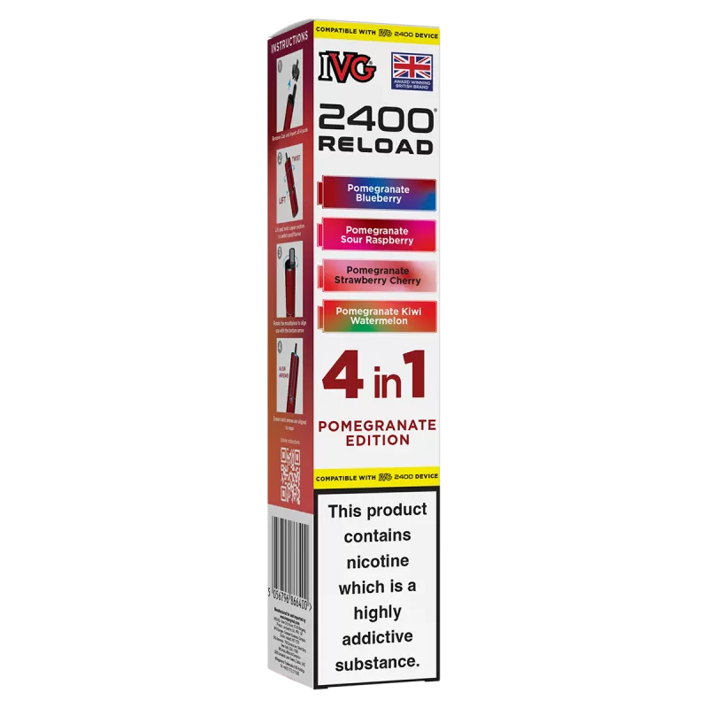 Pomegranate Edition IVG 2400 Refill Pods - 20mg - Vape Product