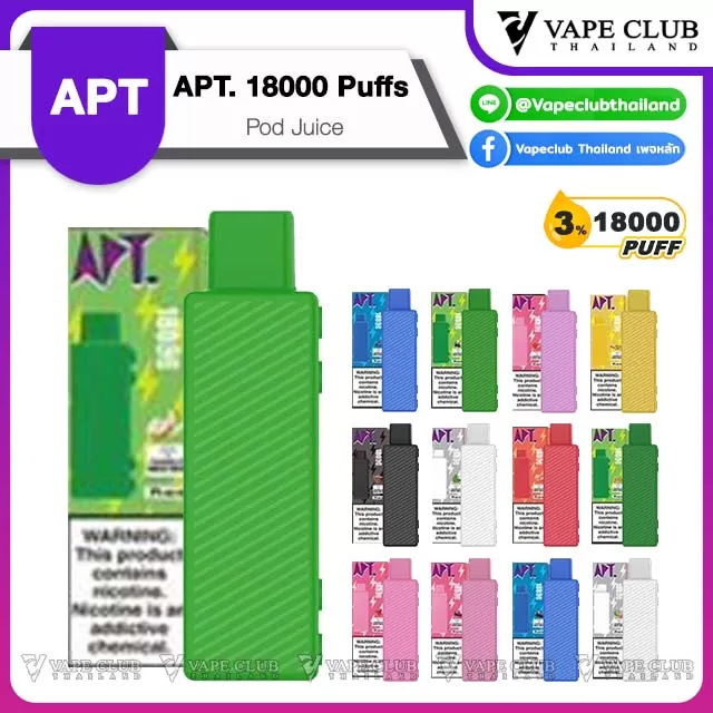 APT 18000 Puffs Pod Juice - Vapeclubth