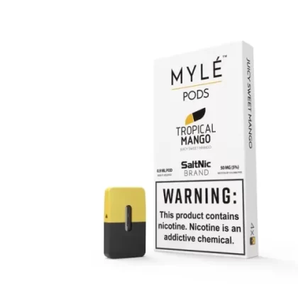 SaltNic Tropical Mango MYLE Replacement Pod 4-Pack