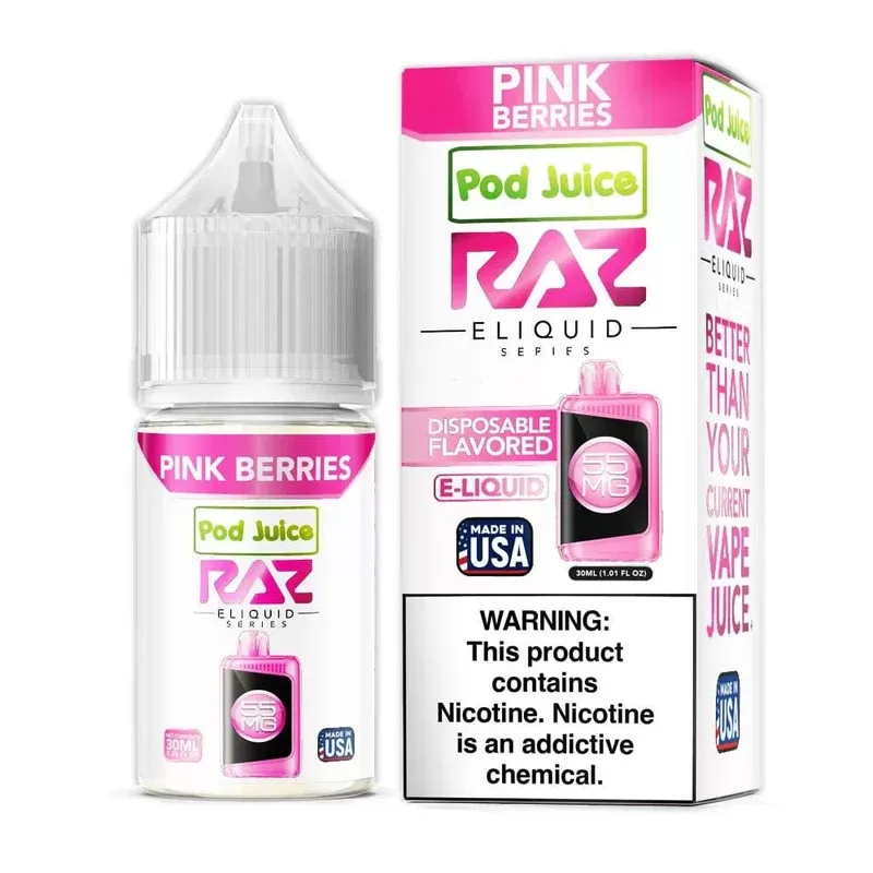 Pink Berries SALT – Pod Juice x Raz E-Liquid – 30mL