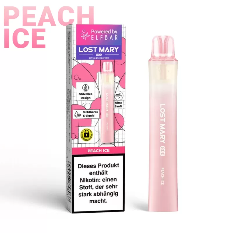 Elfbar Lost Mary 800 – Peach Ice - Image 2