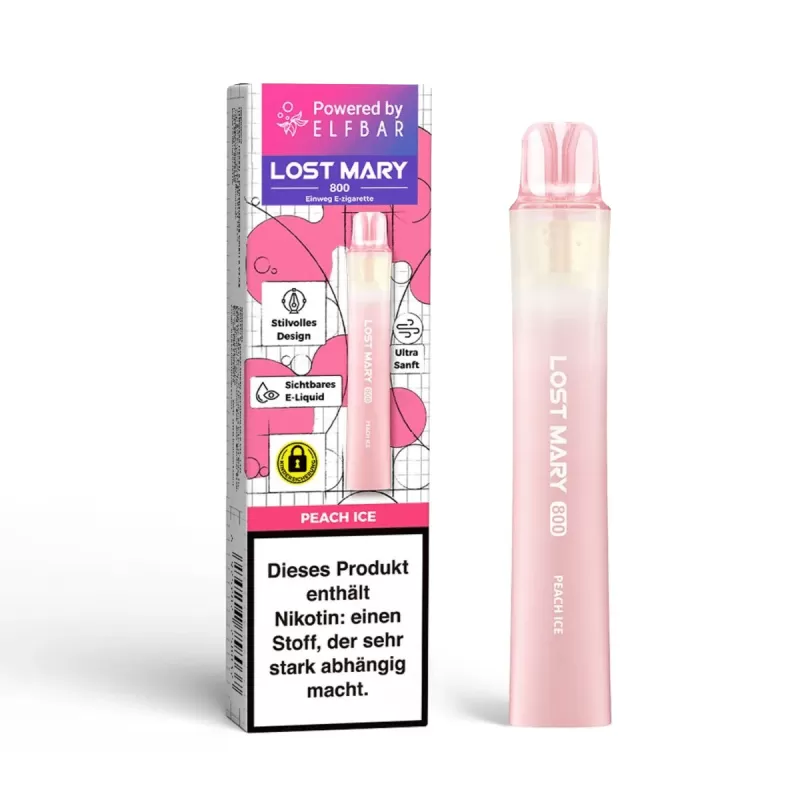 Elfbar Lost Mary 800 – Peach Ice - Image 3
