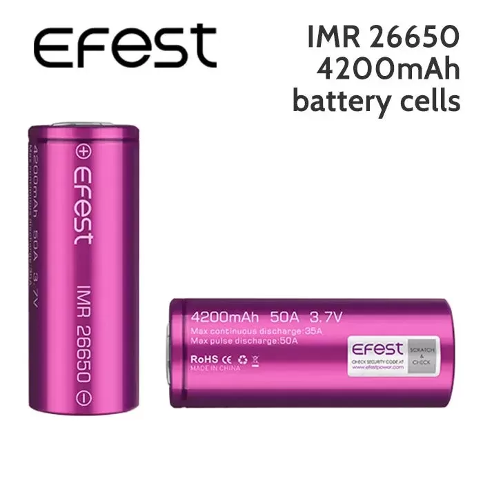 Efest IMR26650 Battery 4200mAh 3.7V 35A – 50A Max - Vape Store