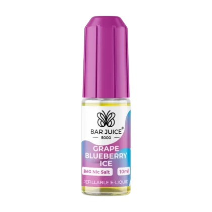 Grape Blueberry Ice Nic Salt by Bar Juice 5000 - 10mg - Vape Product