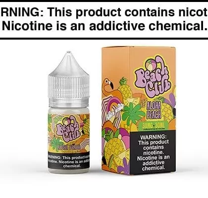 ALOHA PEACH BY BEACH CLUB SALTS 30ML - Vapejuice