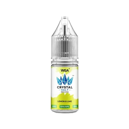 WGA Crystal Lemon Lime Saltnic Vape Juice - 10 Pack