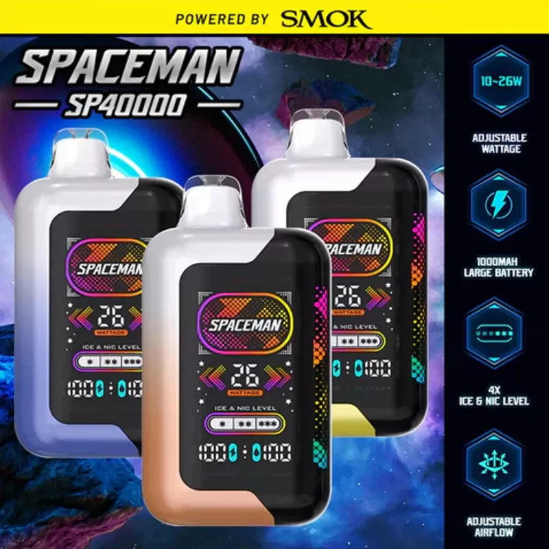 Space Man SP40K Disposable Device - 40,000 Puffs - Fresh Mint
