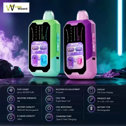 Rifbar Mixpro 40K 50mg Disposable Vape in UAE - Vapewizarddxb