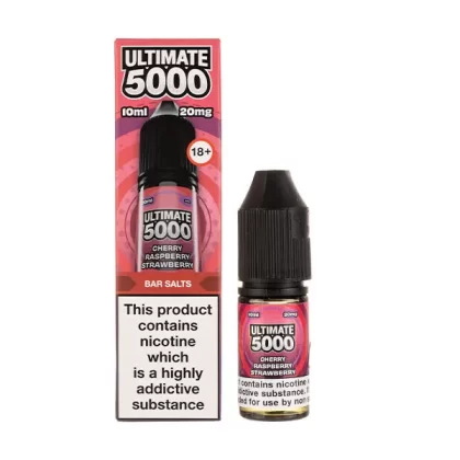 Cherry Raspberry Strawberry Nic Salt E-Liquid by Ultimate 5000 Bar Salt - 10mg