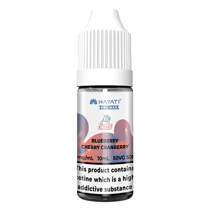 Hayati Pro Max Blueberry Cherry Cranberry Nic Salt Vape Juice - Strength#10mg>20mg (46F9F4)