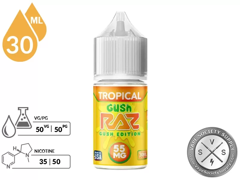 Tropical Gush Pod Juice x RAZ Salt 30ml - Image 2