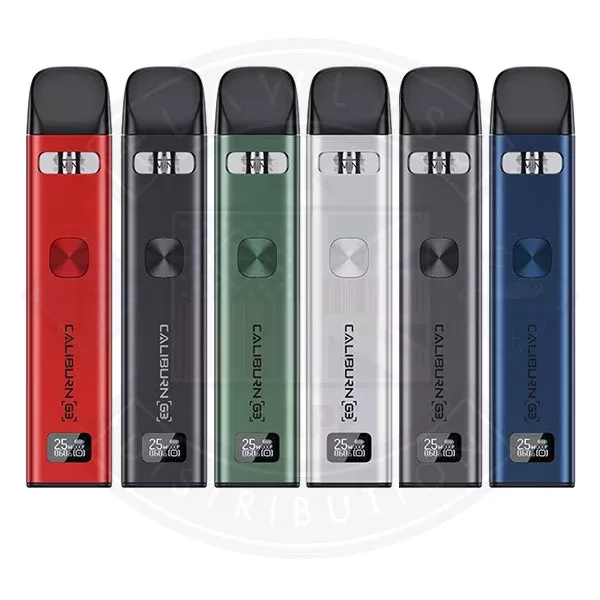 Uwell Caliburn G3 Vape Kit - Color#Silver>Green>Gray>Blue>Mauve Violet>Pastel Pink>Cobalt Blue>Serene Lake>Midnight Gold>Red>Black