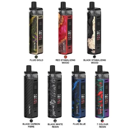 SMOK RPM80 PRO POD KIT - Colour#Black Carbon Fibre>Red Stabalizing Wood>Black Stabalizing Wood>Black White Resin>7 Colour Resin>Fluid Gold>Fluid Resin