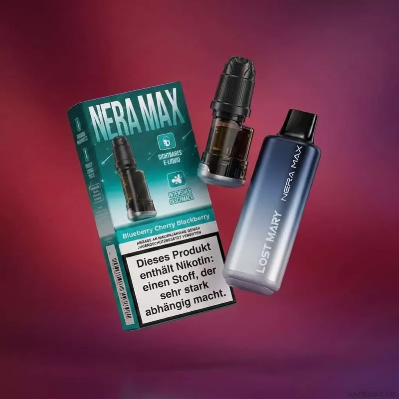 Lost Mary Nera Max – Blueberry Cherry Blackberry + Leerpod - 20mg/ml - Image 2