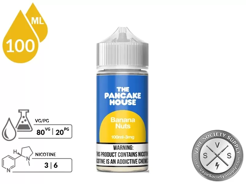Banana Nuts by The Pancake House 100ml - Vape Product, Vape Product - Image 2