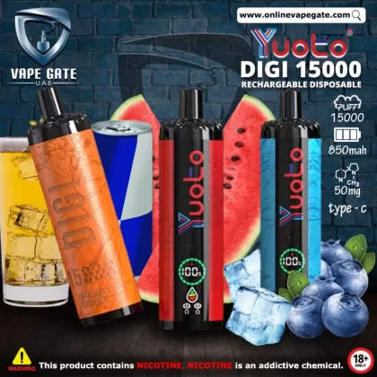Yuoto Digi 15000 Rechargeable Disposable Vape - Passionfruit / 50 mg