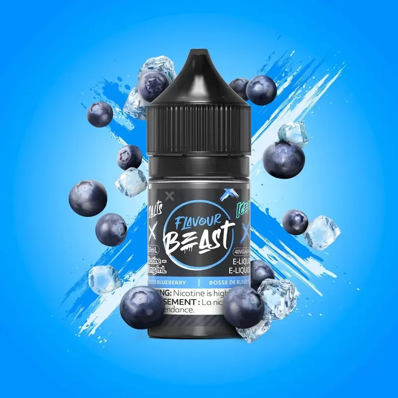 FLAVOUR BEAST SALT 10MG/ML-BOSS BLUEBERRY ICE
