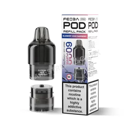 Feoba Pro 6K Blueberry Sour Raspberry Pods - Vapestreams Co