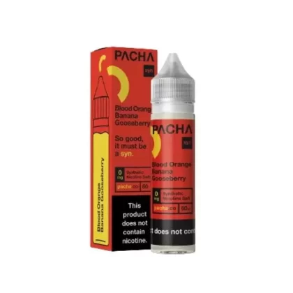 Blood Orange Banana Gooseberry E-Liquid by Pacha Syn - Size#60ml~Nicotine#0MG>3MG