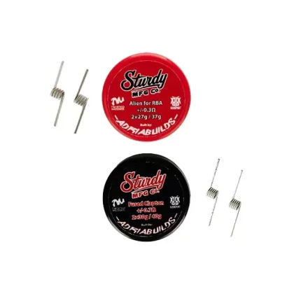 Sturdy Mfg Co. x Adria Builds – Prebuilt Clapton Coils - 0.3 ohm Fused Alien, 0.7 ohm Fused Clapton