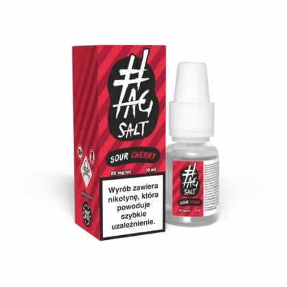 Liquid #TAG Sour Salt 10ml 20mg Cherry