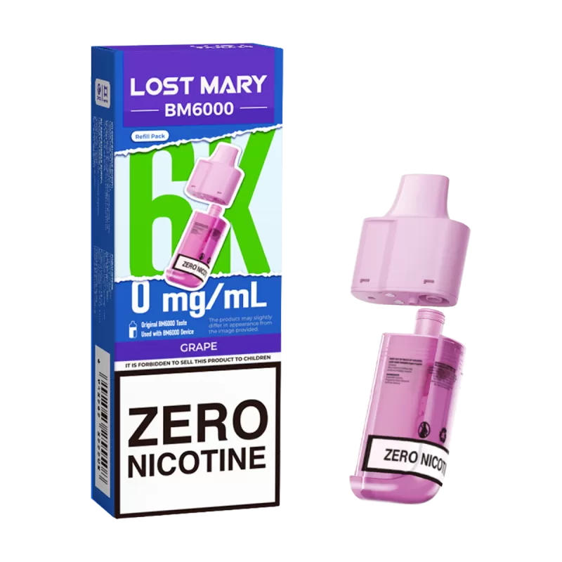 Grape Lost Mary BM6000 Refill Pack - 0mg - Vape Product (88882F) - Image 3