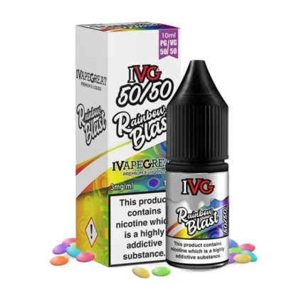 Rainbow Blast 50/50 E-Liquid by IVG - Nicotine Strength#3mg>6mg>12mg