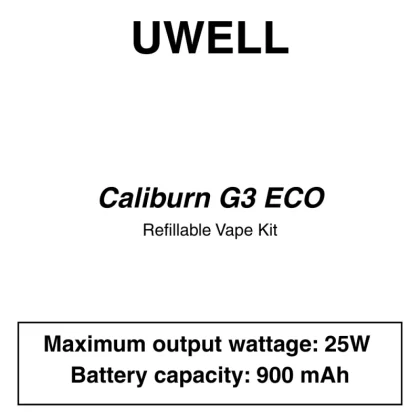 Uwell – Caliburn G3 Eco – Pod Starter Kit