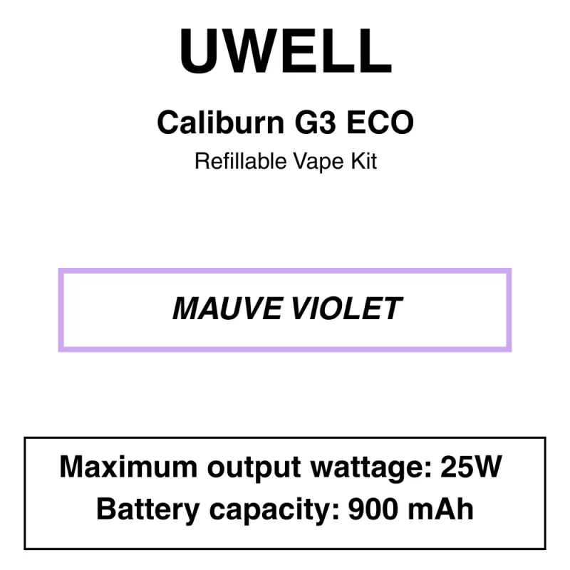 Uwell – Caliburn G3 Eco – Pod Starter Kit - Image 2