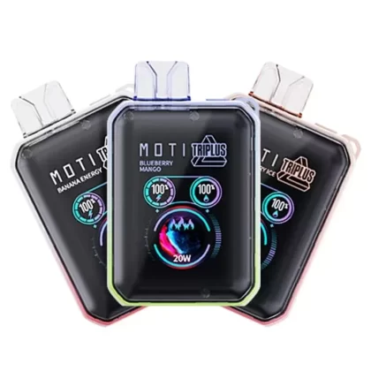 MOTI Triplus 20K Disposable Vape (5%, 20000 Puffs) - Flavor#Banana Energy>Blue Razz Ice>Blueberry Mango>Grape Ice>Miami Mint>Peach Ice>Peach Paradise>Pink Lemonade>Strawberry Ice>Watermelon