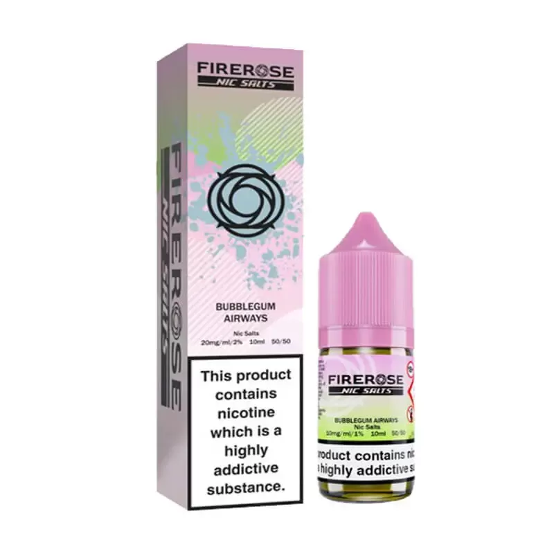 Elux Firerose Bubblegum Airways Nic Salt E-Liquid - Vapestreams Co