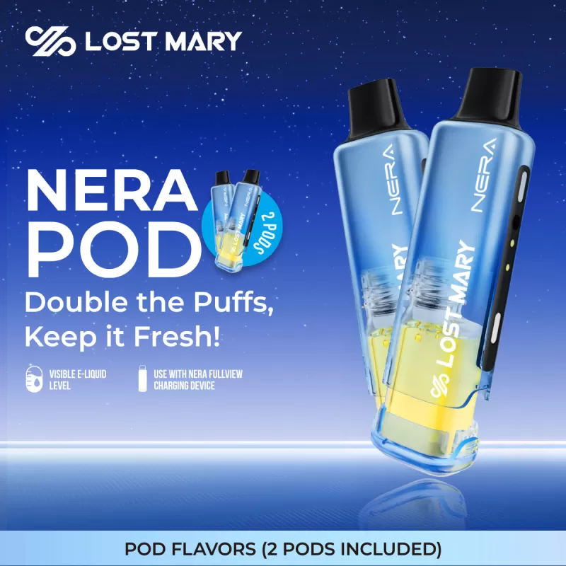 Lost Mary NERA 70K Disposable POD - 70,000 Puffs - Blue Razz Ice