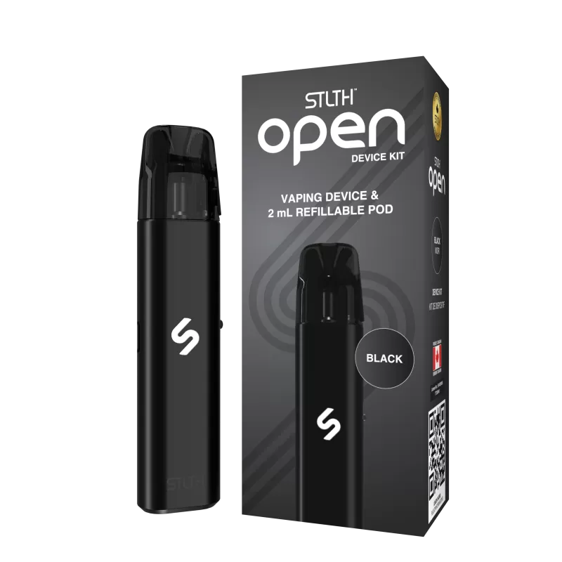 STLTH OPEN Starter Kit - Black - Device (wholeseller), Device