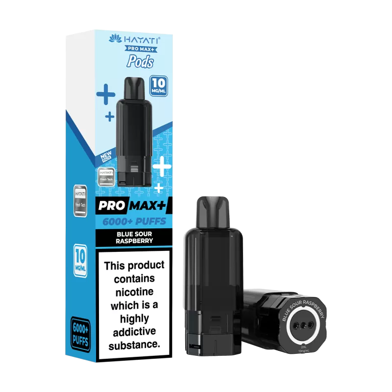 Blue Sour Raspberry Hayati Pro Max+ Refill Pack - Vapeshop Co - Image 2