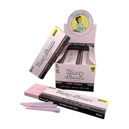 Blazy Susan | 98mm Cone 20ct - Color#Pink>Purple>Unbleached