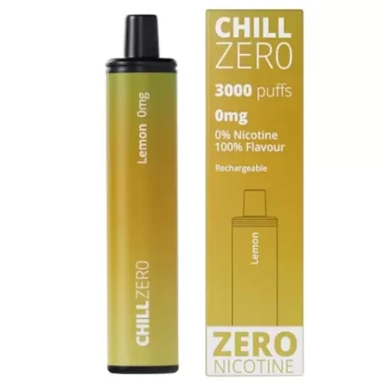 Chill Zero 3000 Puff No Nicotine Disposable Vape – Lemon