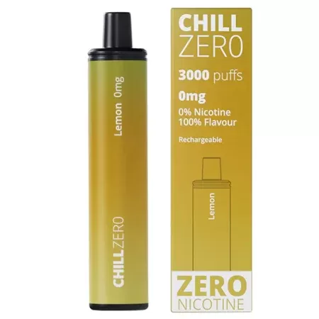 Chill Zero 3000 Puff No Nicotine Disposable Vape – Lemon
